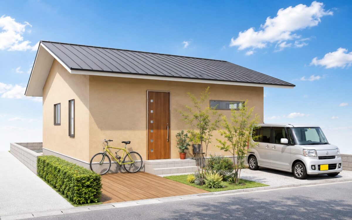 22坪の平屋【北入り】2LDKの間取りプラン